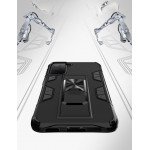 Wholesale Military Grade Armor Protection Stand Magnetic Feature Case for Samsung Galaxy S21 5G (Black)